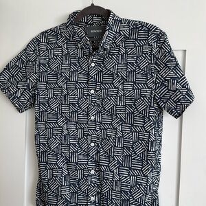 Blue/White Pattern Bonobos Shirt, Size Small